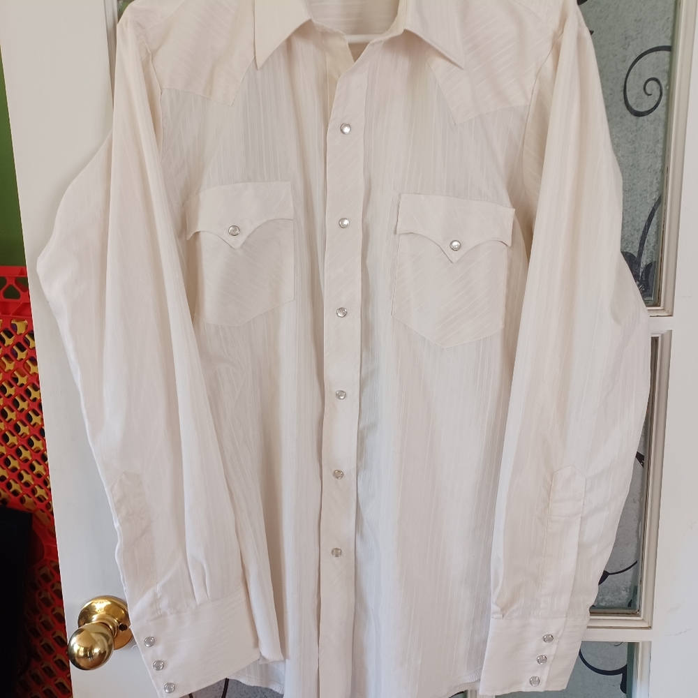 Western shirt  Karman size 16 pearl snaps